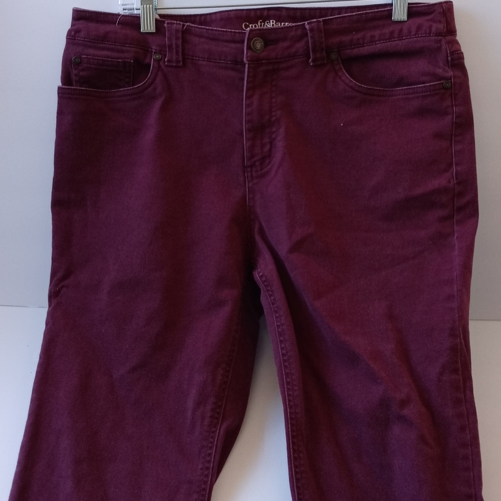 Woman's Croft & Barrow Wine Colored Jeans